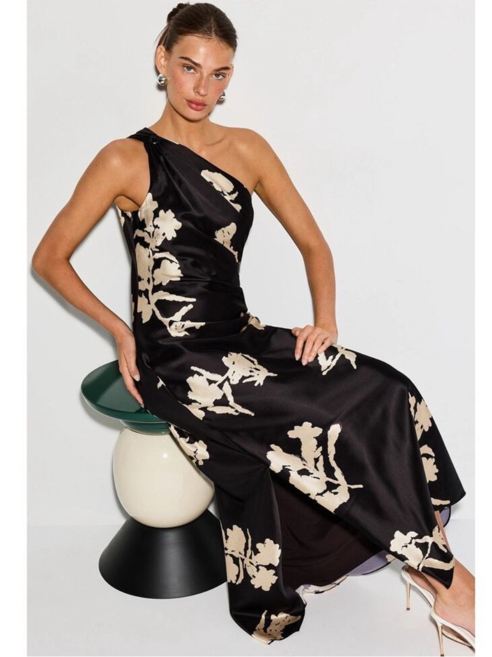 Tanya Taylor One Shoulder Stassi Dress